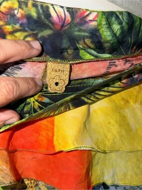 FARM Rio Multicolor Tropical  silk Shorts